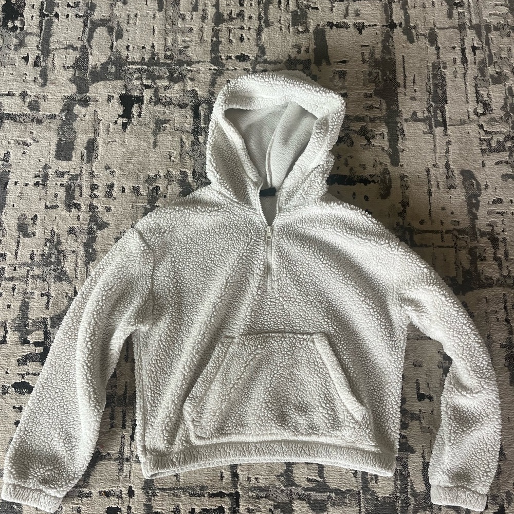 Pacsun Cropped teddy hoodie